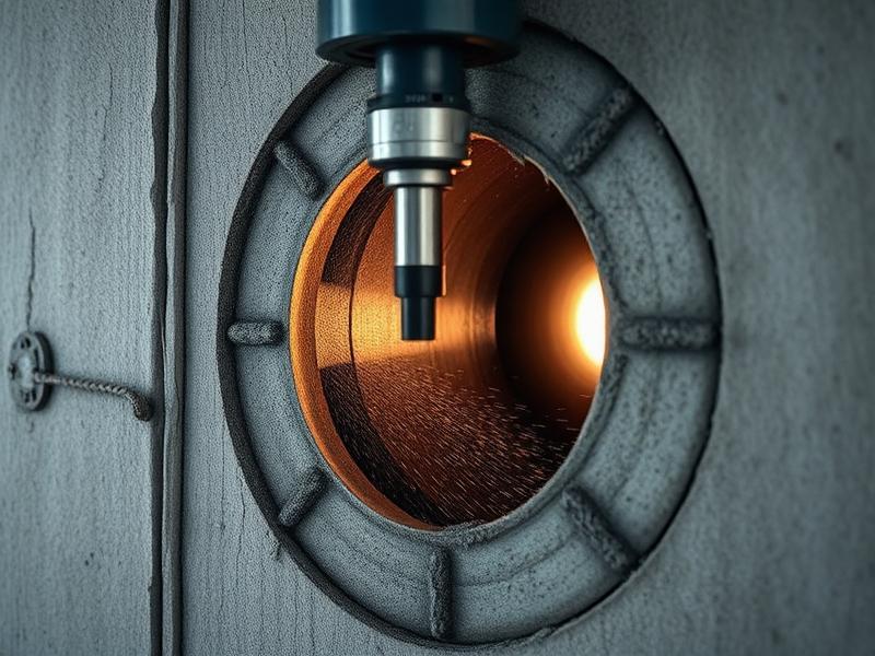 Diamond core drilling through reinforced concrete in Dallas